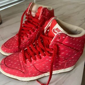 Women’s Nike platform high top shoes